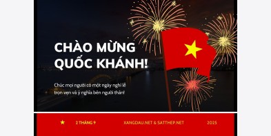 THÔNG BÁO LỊCH NGHỈ LỄ QUỐC KHÁNH 2 THÁNG 9 NĂM 2025