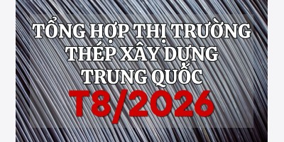 Tổng hợp thị trường thép xây dựng Trung Quốc tháng 8/2025